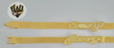 (1-0768) Gold Laminate - 8mm Bismarck Link Bracelet - 7.5" - BGF - Fantasy World Jewelry