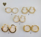 (1-2685) Gold Laminate Hoops - BGO - Fantasy World Jewelry