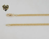 (1-1788) Gold Laminate - 4mm Curb Link Chain - BGO