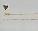(1-1647) Gold Laminate - 1mm Alternative Box Link Chain - BGF - Fantasy World Jewelry