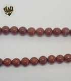 (MBEAD-215) 8mm Mahogany Beads - Fantasy World Jewelry