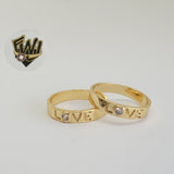 (1-3053-A) Gold Laminate - Love Ring - BGF - Fantasy World Jewelry