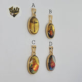 (1-2385) Gold Laminate - Religious Pendants - BGF