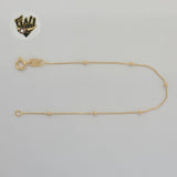 (1-0703) Gold Laminate - 0.6mm Satellite Balls Bracelet - BGF