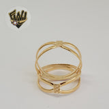 (1-3015-1) Gold Laminate - Double Ring - BGF - Fantasy World Jewelry