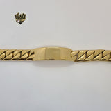 (4-4120) Stainless Steel - 17mm Plate Link Bracelet - 8.5" - Fantasy World Jewelry
