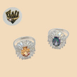 (2-5120) 925 Sterling Silver - Zircon Ring - Fantasy World Jewelry