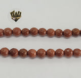 (MBEAD-128) 8mm Venturina Faceted Beads - Fantasy World Jewelry