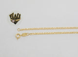 (1-0013) Gold Laminate - 2.5mm Curb Link Anklet - 10" - BGF - Fantasy World Jewelry