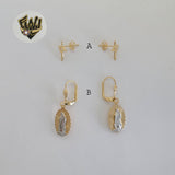(1-1208) Gold Laminate - Religious Earrings - BGF