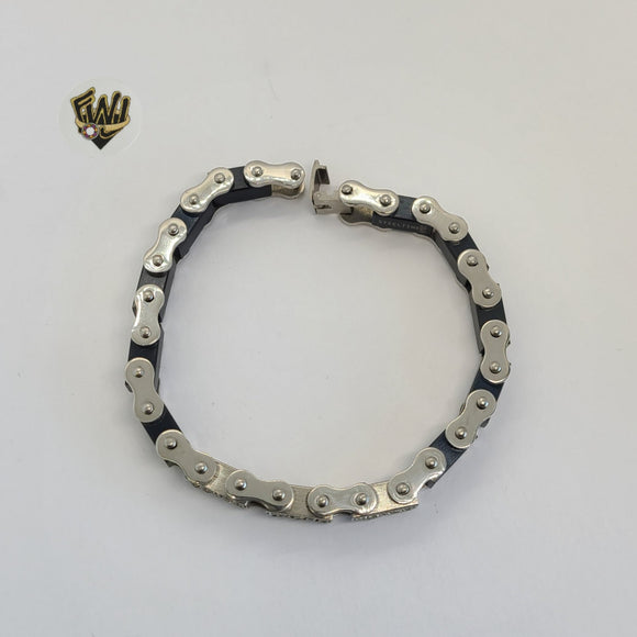 (4-4075) Stainless Steel - 10.5mm Alternative Link Bracelet - 8.5