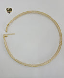 (1-6312) Gold Laminate - Rigid Necklace - BGO - Fantasy World Jewelry