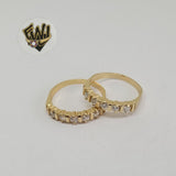 (1-3076-2) Gold Laminate-CZ Ring- BGO - Fantasy World Jewelry