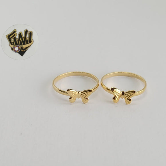(1-3118-2) Gold Laminate - Butterfly Toe/Child Ring - BGF - Fantasy World Jewelry