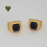 (1-3169-1) Gold Laminate - Onyx Men Ring - BGO