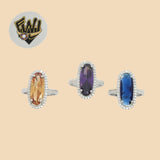 (2-5109) 925 Sterling Silver - Zircon Ring - Fantasy World Jewelry