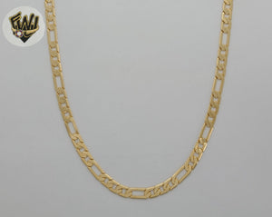 (1-1981) Laminado de oro - Cadena de eslabones Figaro de 5,5 mm - BGF