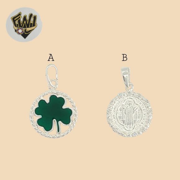 (2-1205) 925 Sterling Silver - Round Pendants.