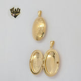 (1-2374) Gold Laminate - Open Locket Pendants - BGF