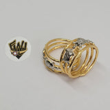 (1-3102) Gold Laminate-2 Tone Turtle Ring - BGO - Fantasy World Jewelry