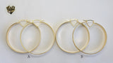 (1-2731-D) Gold Laminate Hoops - BGO - Fantasy World Jewelry