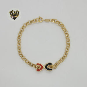 (1-0488) Gold Laminate - 5mm Rolo Link Bracelet - 7.5" - BGF - Fantasy World Jewelry