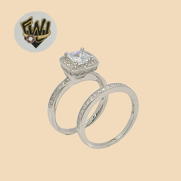 (2-5253) 925 Sterling Silver - Zircon Wedding Ring - Fantasy World Jewelry