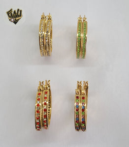 (1-2949) Gold Laminate Hoops - BGO - Fantasy World Jewelry
