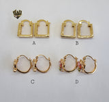(1-2654) Gold Laminate Hoops - BGO - Fantasy World Jewelry