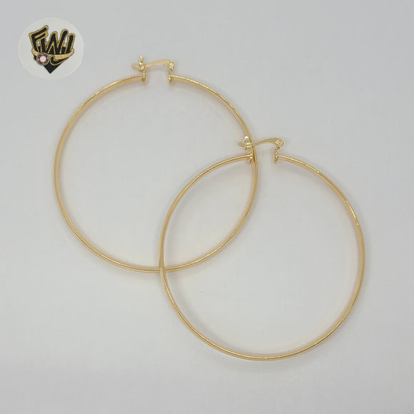 (1-2977) Gold Laminate - Plain Hoops - BGF - Fantasy World Jewelry