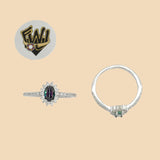 (2-5082) 925 Sterling Silver - Zircon Ring - Fantasy World Jewelry