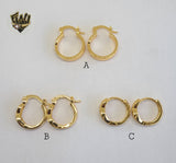 (1-2630) Gold Laminate Hoops- BGO - Fantasy World Jewelry