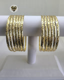 (1-4048) Gold Laminate - 3.5mm D/C Bangles - Dozen - BGO - Fantasy World Jewelry