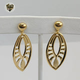 (1-1105) Gold Laminate Earrings - BGO - Fantasy World Jewelry