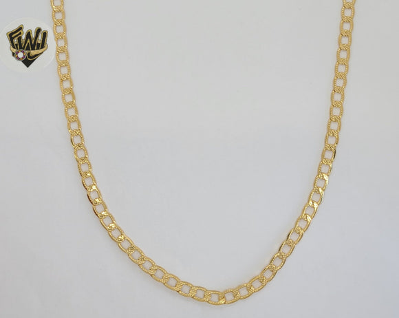 (1-1832) Gold Laminate - 4.5mm Curb Link Chain - BGF