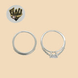 (2-5242) 925 Sterling Silver - Wedding Ring - Fantasy World Jewelry