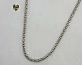 (4-3135-1) Stainless Steel - 3mm Popcorn Link Chain. - Fantasy World Jewelry