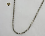 (4-3135-1) Stainless Steel - 3mm Popcorn Link Chain. - Fantasy World Jewelry