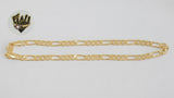 (1-0009) Gold Laminate - 4.5mm D/C Figaro Anklets - 10" - BGF - Fantasy World Jewelry