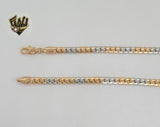 (1-1688-1) Laminado de oro - Cadena de eslabones planos de 4,5 mm - BGO