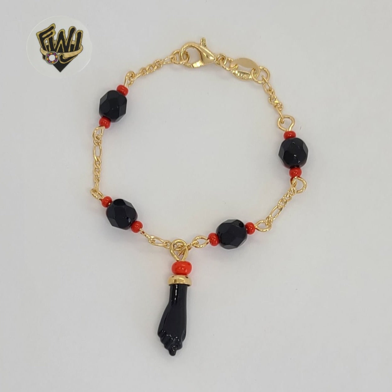 Pulsera Mano De Azabache Bebe/18kc Gold Filled Baby Azabache Bracelet Charm  Gifts - Bracelets - AliExpress