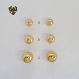 (1-1067) Gold Laminate - Stud Earrings - BGF