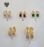 (1-2653 B-E) Gold Laminate Hoops - BGO - Fantasy World Jewelry