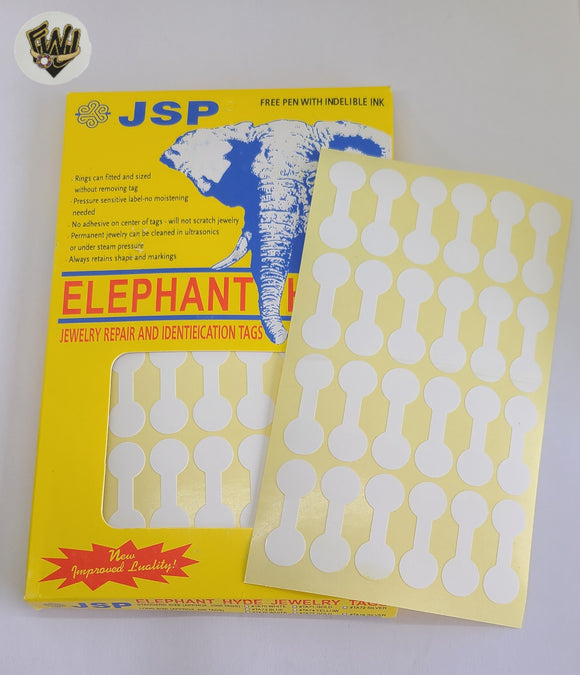 (Supplies-19) Identification Price Tags- Elephant Hyde- 5x8 inches. - Fantasy World Jewelry