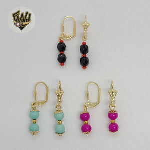 (1-1070) Gold Laminate Earrings - BGO - Fantasy World Jewelry
