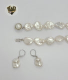 (MSET-25) Gold Laminate - Baroque Pearls Set - Fantasy World Jewelry