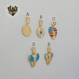 (1-2198-1) Gold Laminate Pendants - BGF