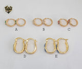 (1-2637 I-H) Gold Laminate Hoops - BGO - Fantasy World Jewelry