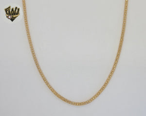 (1-1659) Gold Laminate - 2.5mm Round Mesh Link Chain - BGF