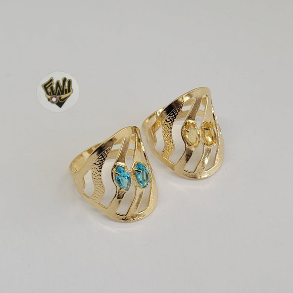(1-3002-2) Gold Laminate- Ring with Crystal- BGO - Fantasy World Jewelry